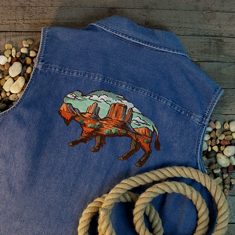 Buffalo Desert Scene