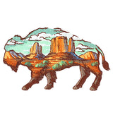 Buffalo Desert Scene