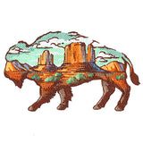 Buffalo Desert Scene