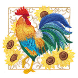Rooster & Sunflower Square