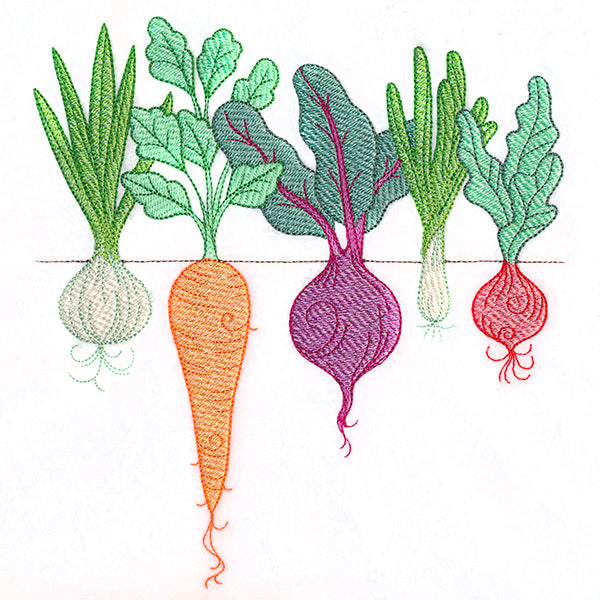 Rooting For You Garden Veggies Border