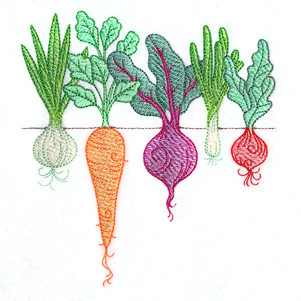 Rooting For You Garden Veggies Border