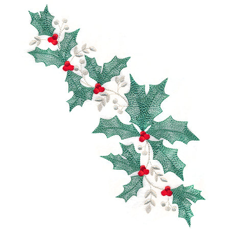 Fresh Holly and Berries Spray