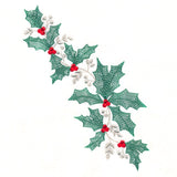 Fresh Holly and Berries Spray