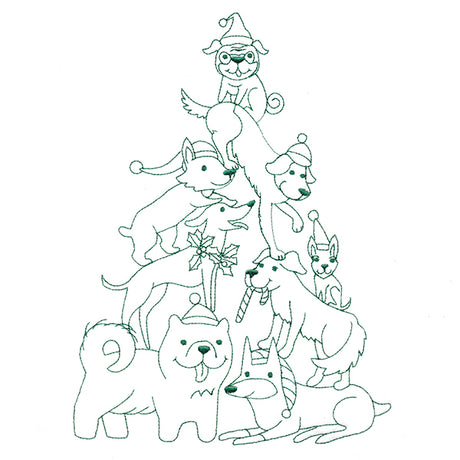 Happy Howlidays Tree Stack