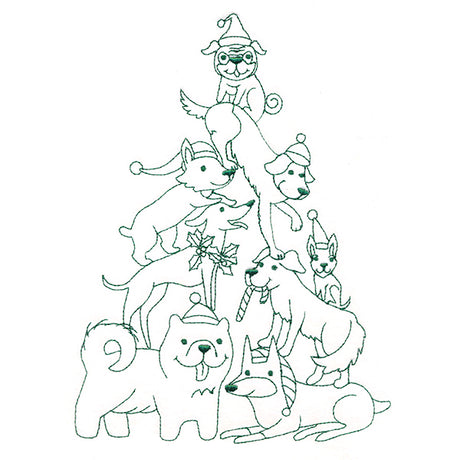 Happy Howlidays Tree Stack