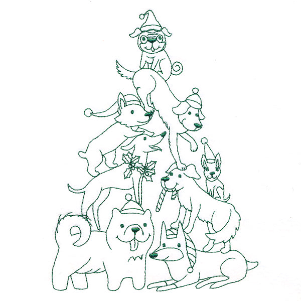 Happy Howlidays Tree Stack