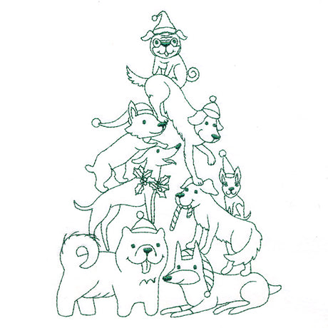 Happy Howlidays Tree Stack