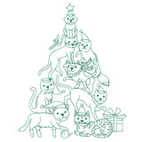 Meowy Christmas Tree Stack
