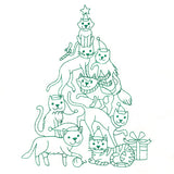 Meowy Christmas Tree Stack