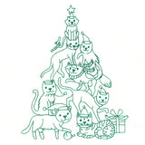 Meowy Christmas Tree Stack