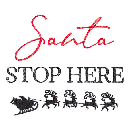 Santa Stop Here