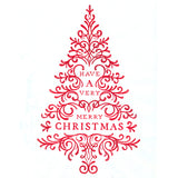 Calligraphic Merry Christmas Tree