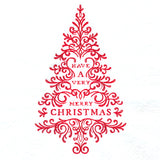 Calligraphic Merry Christmas Tree