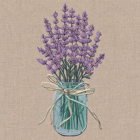 Lavender Canning Jar Bouquet