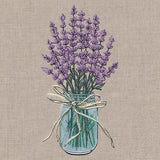 Lavender Canning Jar Bouquet