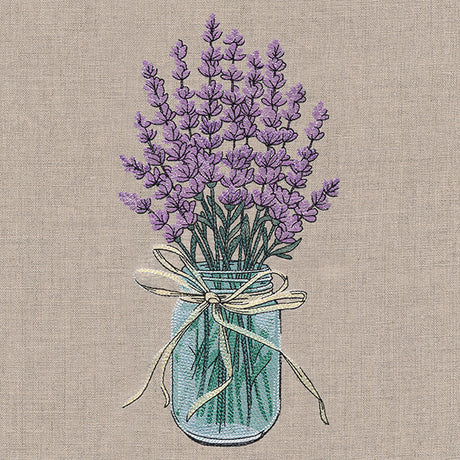 Lavender Canning Jar Bouquet