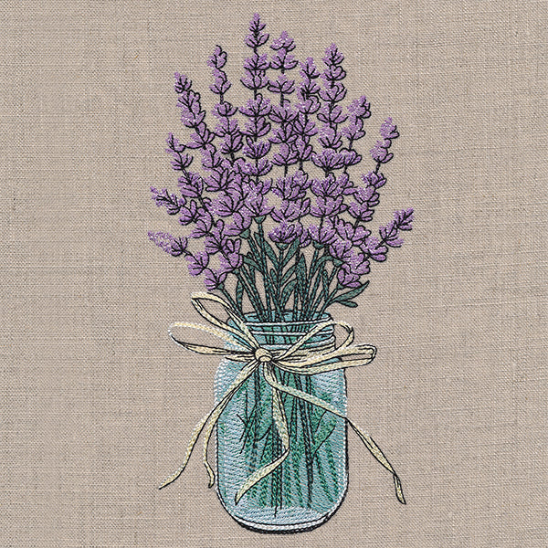 Lavender Canning Jar Bouquet