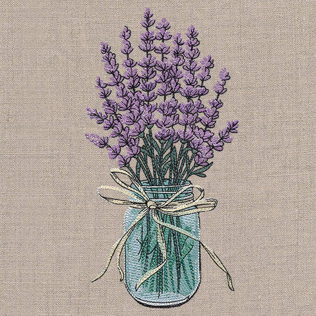 Lavender Canning Jar Bouquet