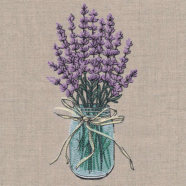 Lavender Canning Jar Bouquet