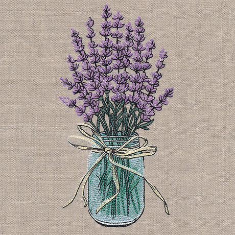 Lavender Canning Jar Bouquet