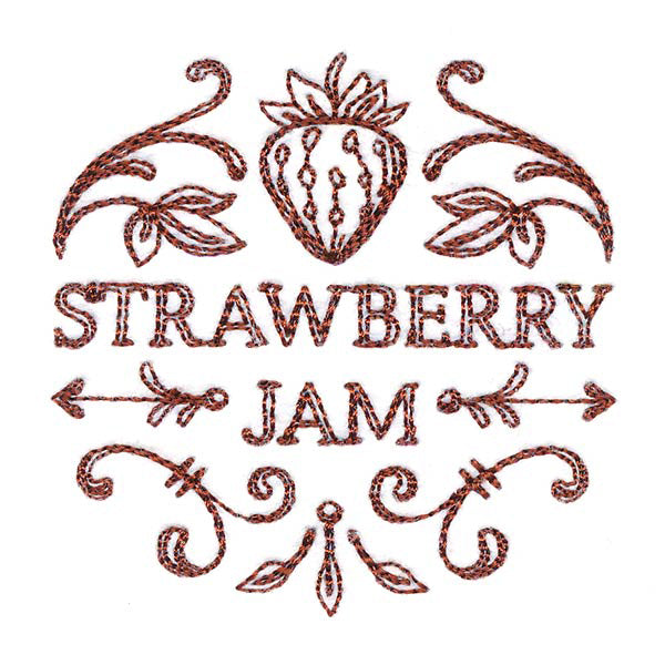 Strawberry Jam Jar Topper