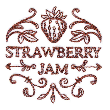 Strawberry Jam Jar Topper
