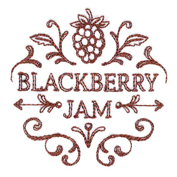 Blackberry Jam Jar Topper