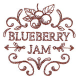 Blueberry Jam Jar Topper
