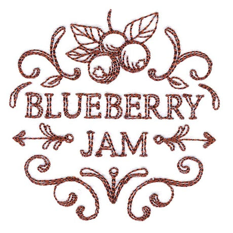 Blueberry Jam Jar Topper