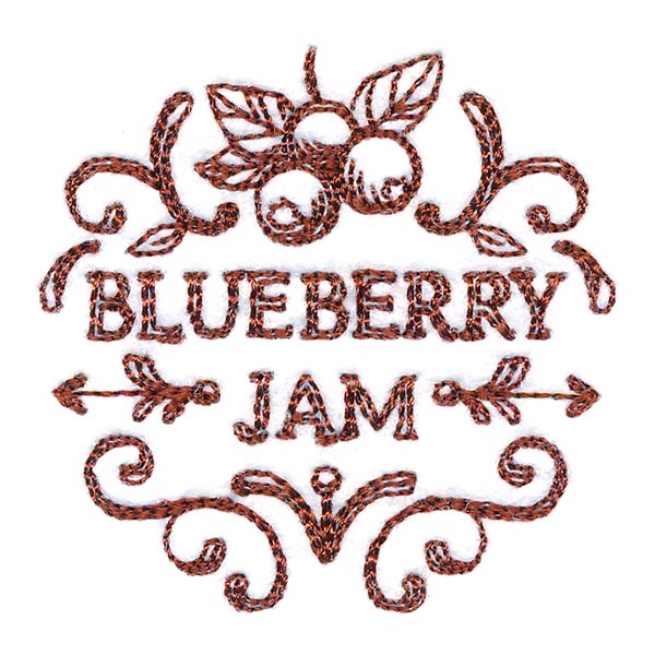 Blueberry Jam Jar Topper