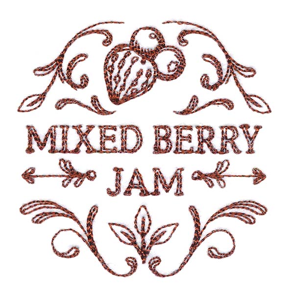 Mixed Berry Jam Jar Topper