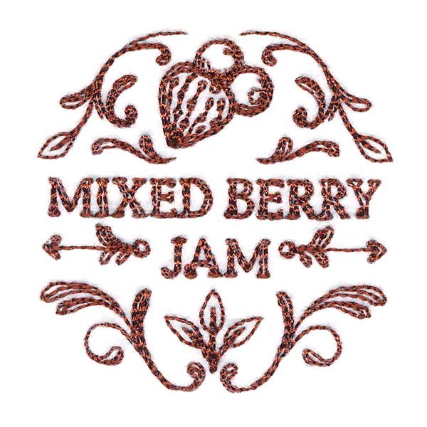 Mixed Berry Jam Jar Topper