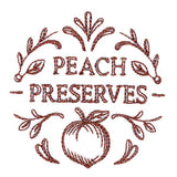 Peach Preserves Jar Topper