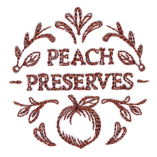 Peach Preserves Jar Topper