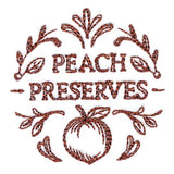 Peach Preserves Jar Topper