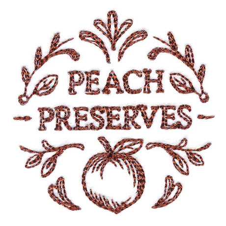 Peach Preserves Jar Topper