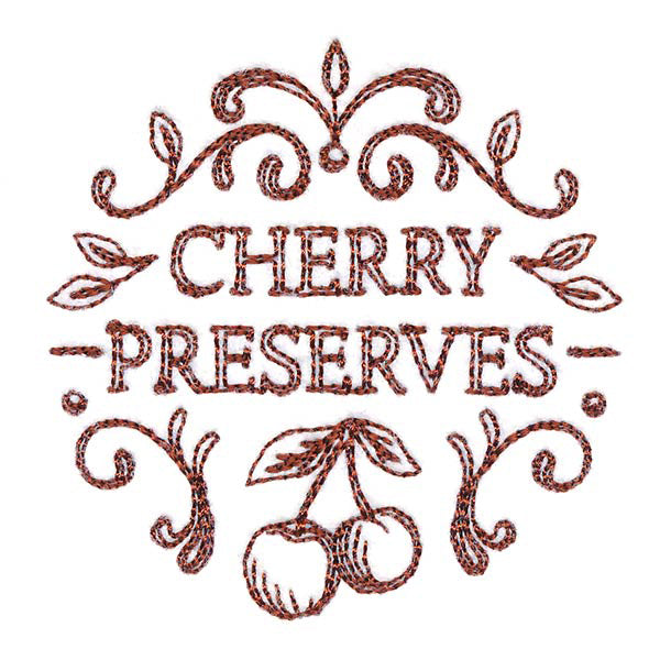 Cherry Preserves Jar Topper