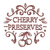 Cherry Preserves Jar Topper