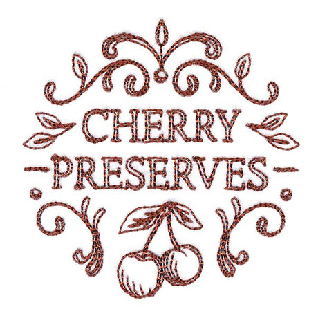 Cherry Preserves Jar Topper