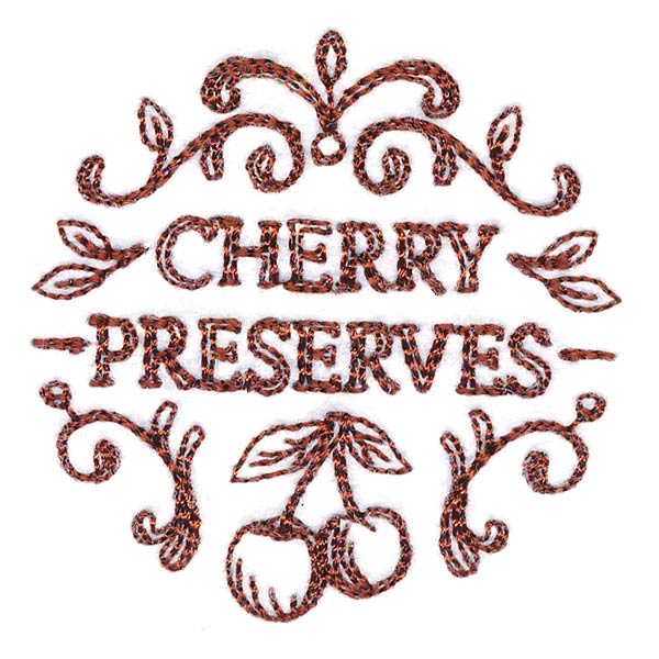 Cherry Preserves Jar Topper
