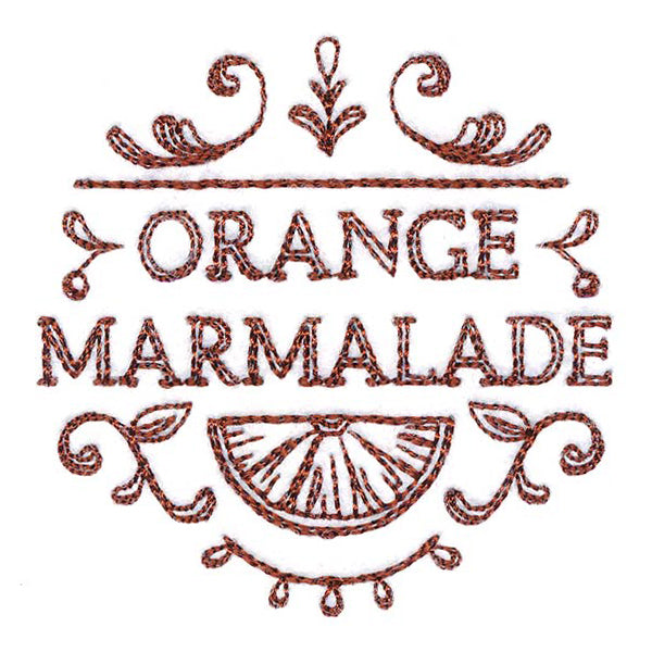 Orange Marmalade Jar Topper