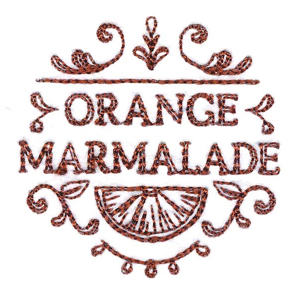 Orange Marmalade Jar Topper