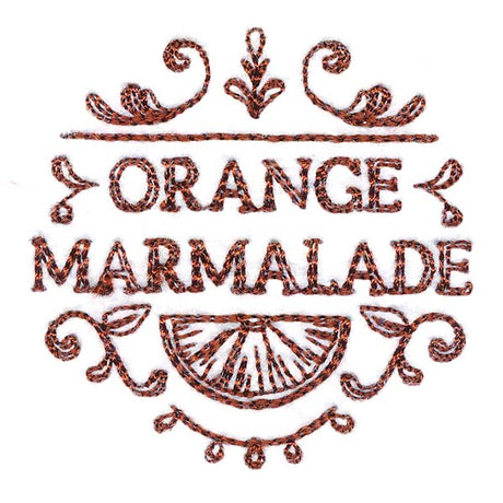 Orange Marmalade Jar Topper