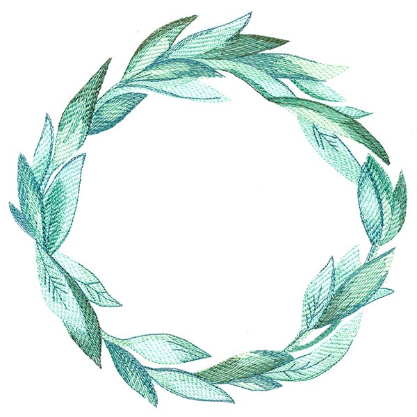Botanical Wreath in Watercolor