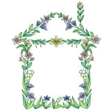 Floral House Wreath