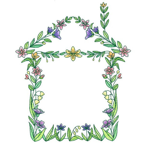 Floral House Wreath