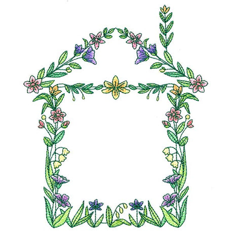 Floral House Wreath