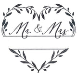 Mr & Mrs Heart Wreath