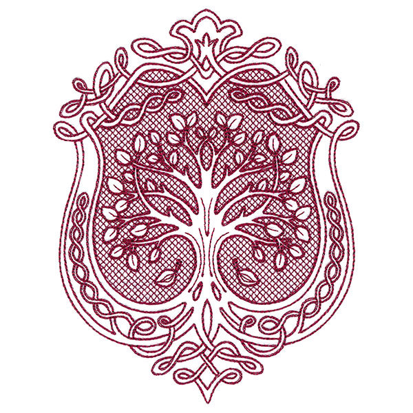 Fancy Fall Tree (Trapunto)